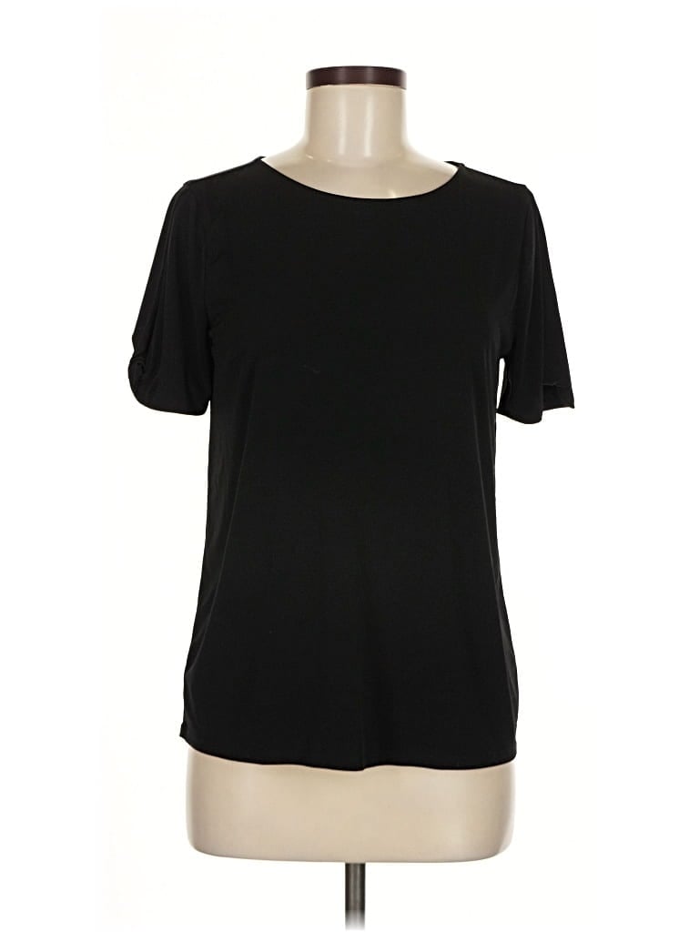 Pre-owned Ann Taylor Factory Short Sleeve T-shirt In Black