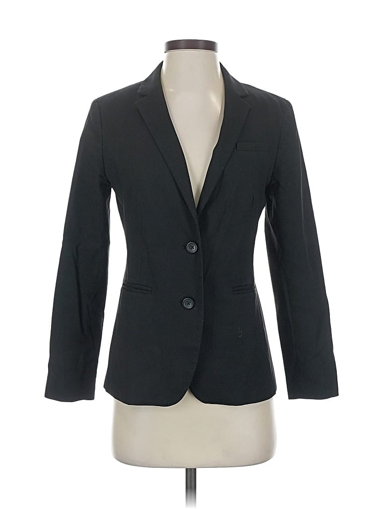 Pre-owned Banana Republic Factory Store Blazer Jacket In Black