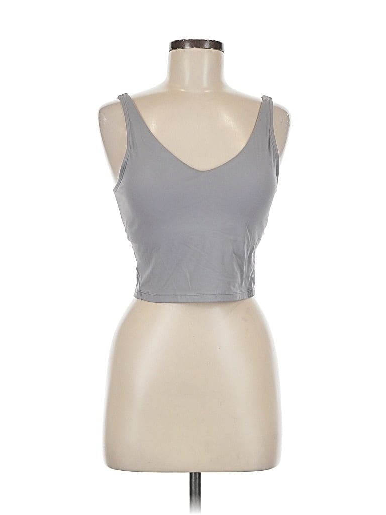 Pre-owned Unbranded Tank Top Gray Strapless Neckline Tops