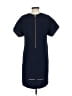 J.Crew 100% Polyester Solid Blue Casual Dress Size 2 - photo 2