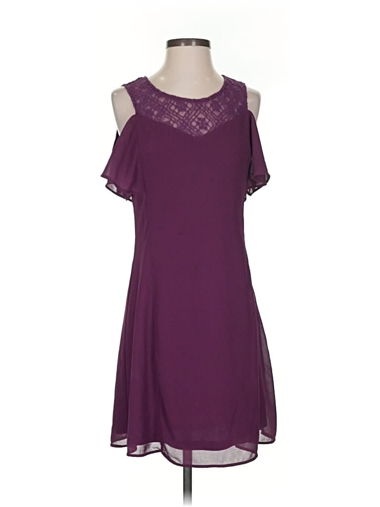 Pre-owned Doe & Rae Casual Dress In Purple