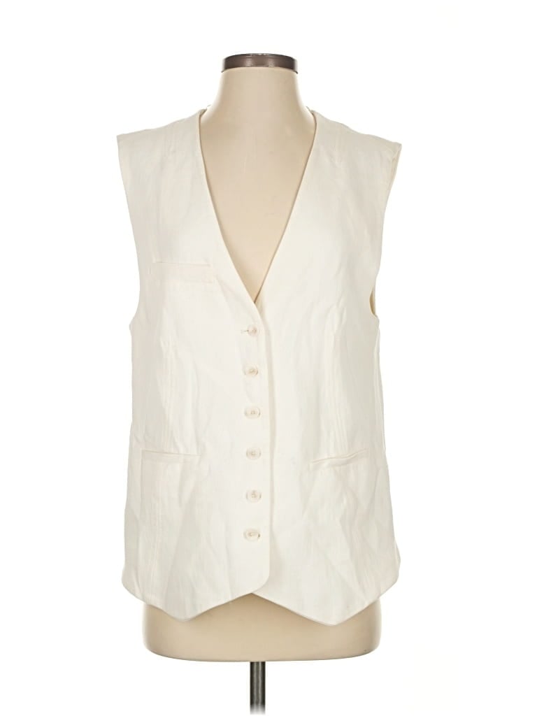 Pre-owned Zara Vest In White