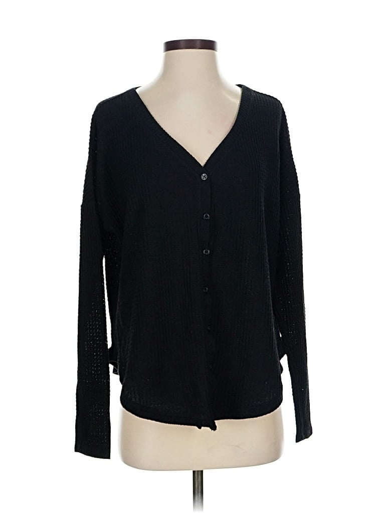 Pre-owned Wild Fable Cardigan Sweater In Black