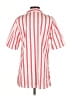 Harshman 100% Cotton Stripes Red Short Sleeve Blouse Size XS - photo 2