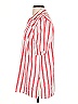 Harshman 100% Cotton Stripes Red Short Sleeve Blouse Size XS - photo 5
