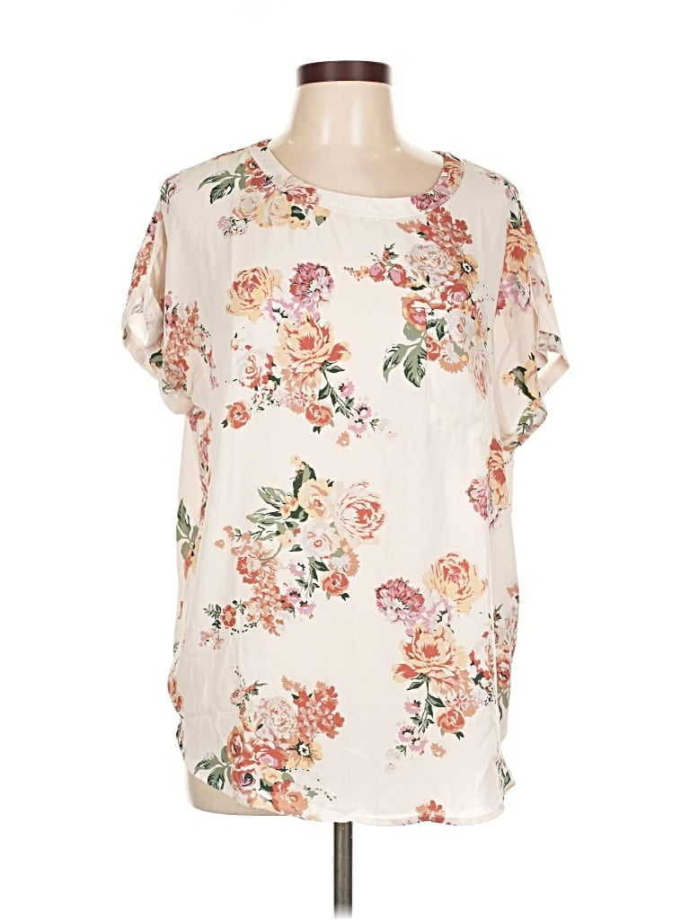 Pre-owned Buffalo By David Bitton Short Sleeve Blouse In White