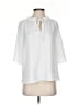 Vince Camuto 100% Polyester White 3/4 Sleeve Blouse Size S - photo 1