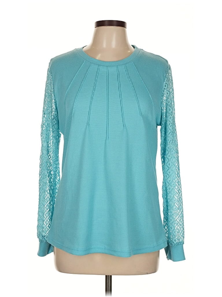 Pre-owned Blooming Jelly Long Sleeve T-shirt In Blue