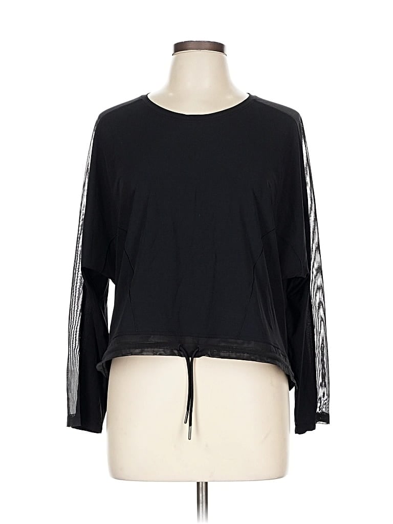 Pre-owned Lululemon Athletica Long Sleeve T-shirt In Black