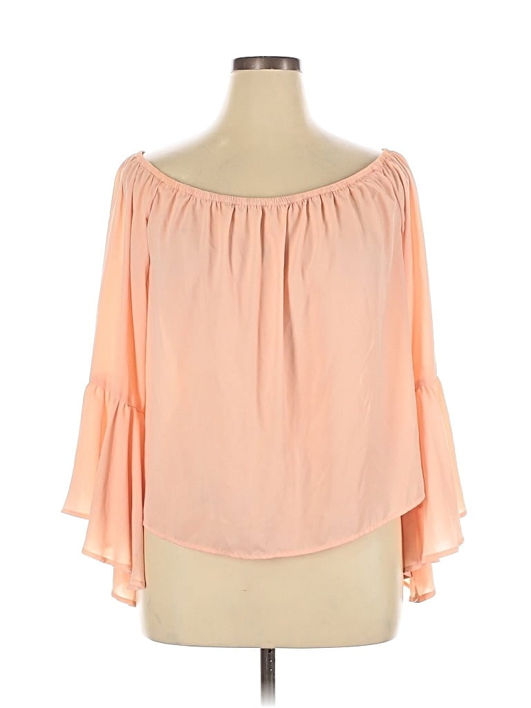 Pre-owned Cato 3/4 Sleeve Blouse In Pink
