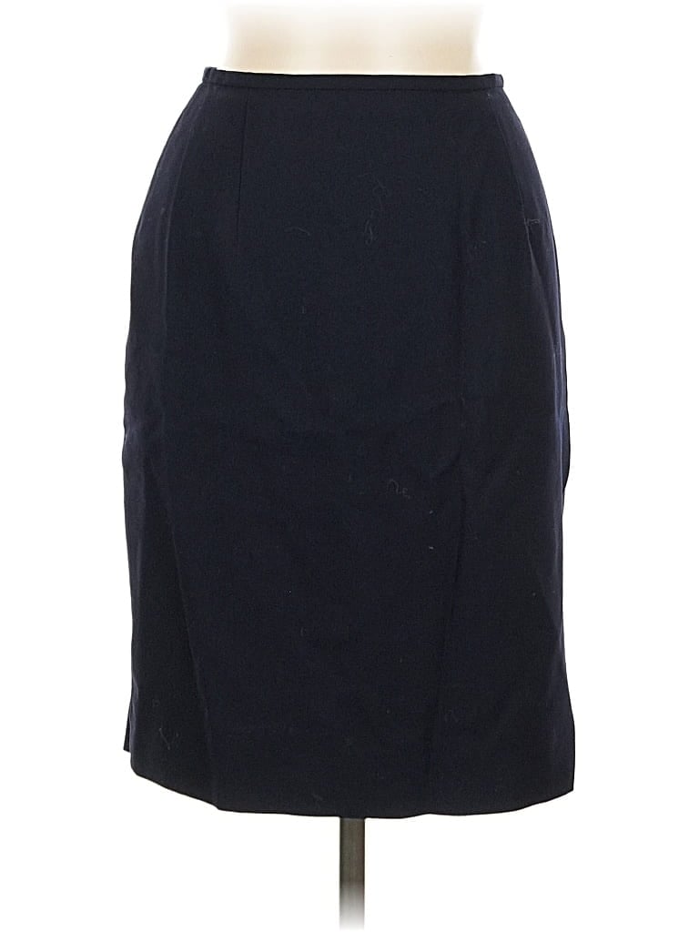 Pre-owned Polo Ralph Lauren Wool Skirt In Black