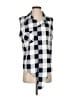 Assorted Brands Checkered-gingham Gray Sleeveless Blouse Size XL - photo 1