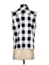 Assorted Brands Checkered-gingham Gray Sleeveless Blouse Size XL - photo 2