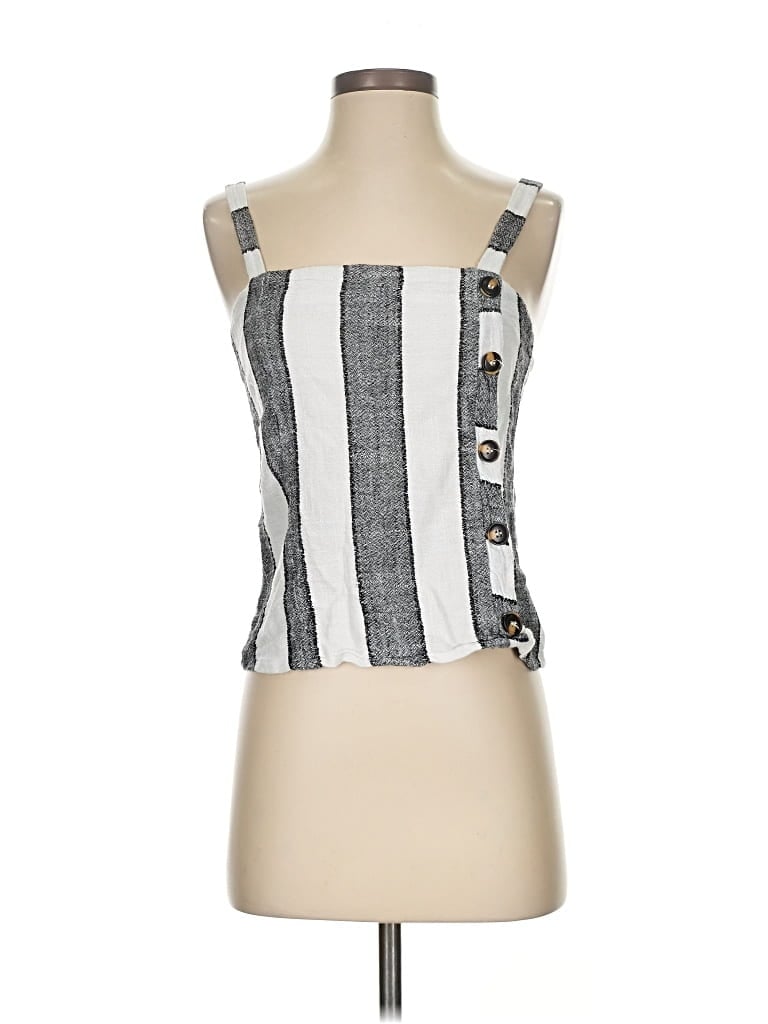 Pre-owned Urban Romantics Sleeveless Top Silver Square Neckline Tops