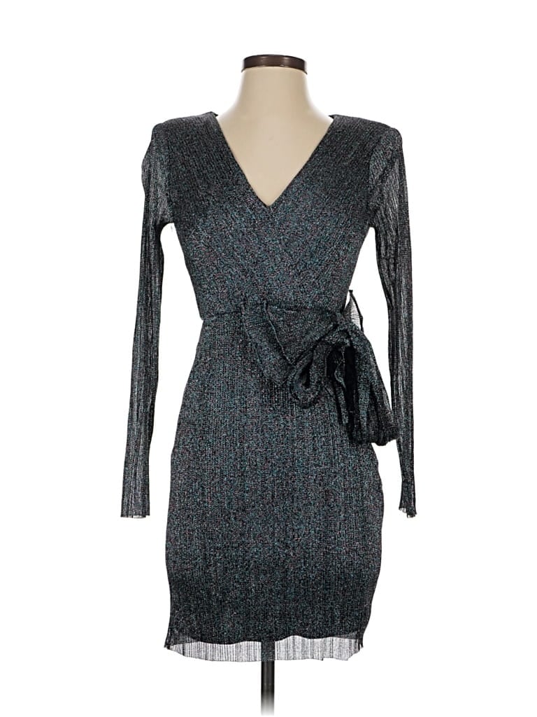 AIDAN MATTOX Pre-owned Cocktail Dress In Gray