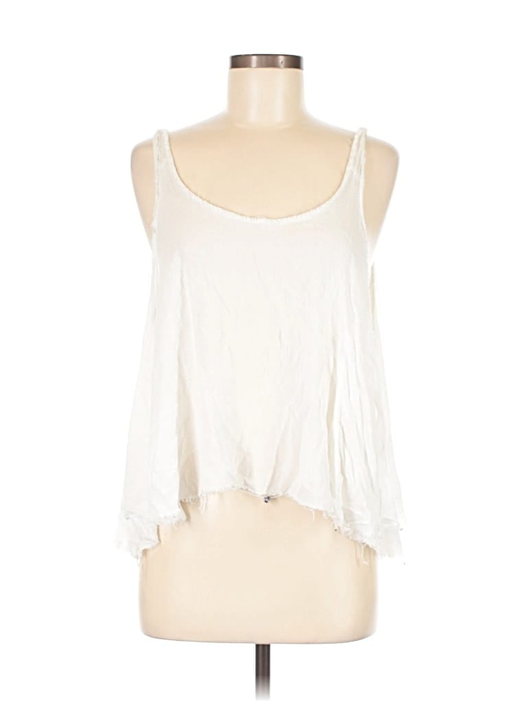 Pre-owned Intimately By Free People Sleeveless Blouse In White