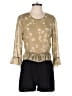 BCBGeneration 100% Polyester Gold Romper Size 6 - photo 1