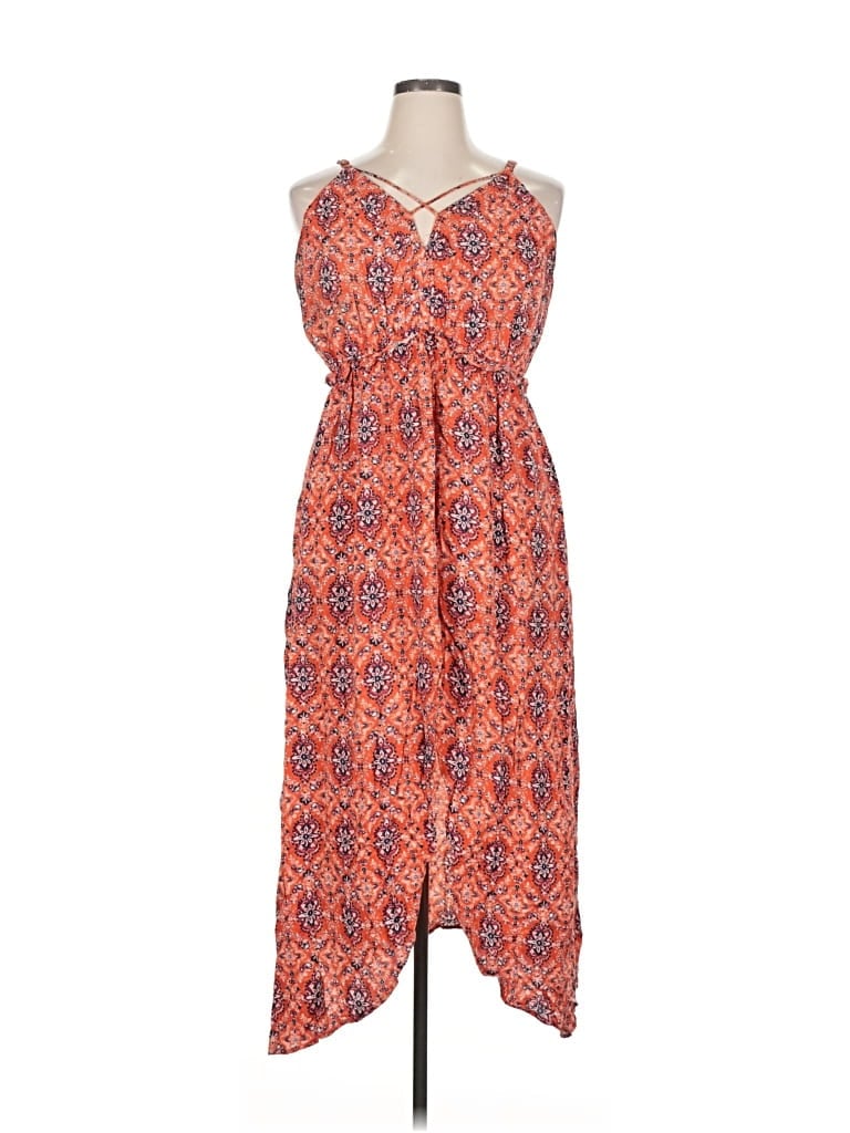 Pre-owned Xhilaration Casual Dress In Orange