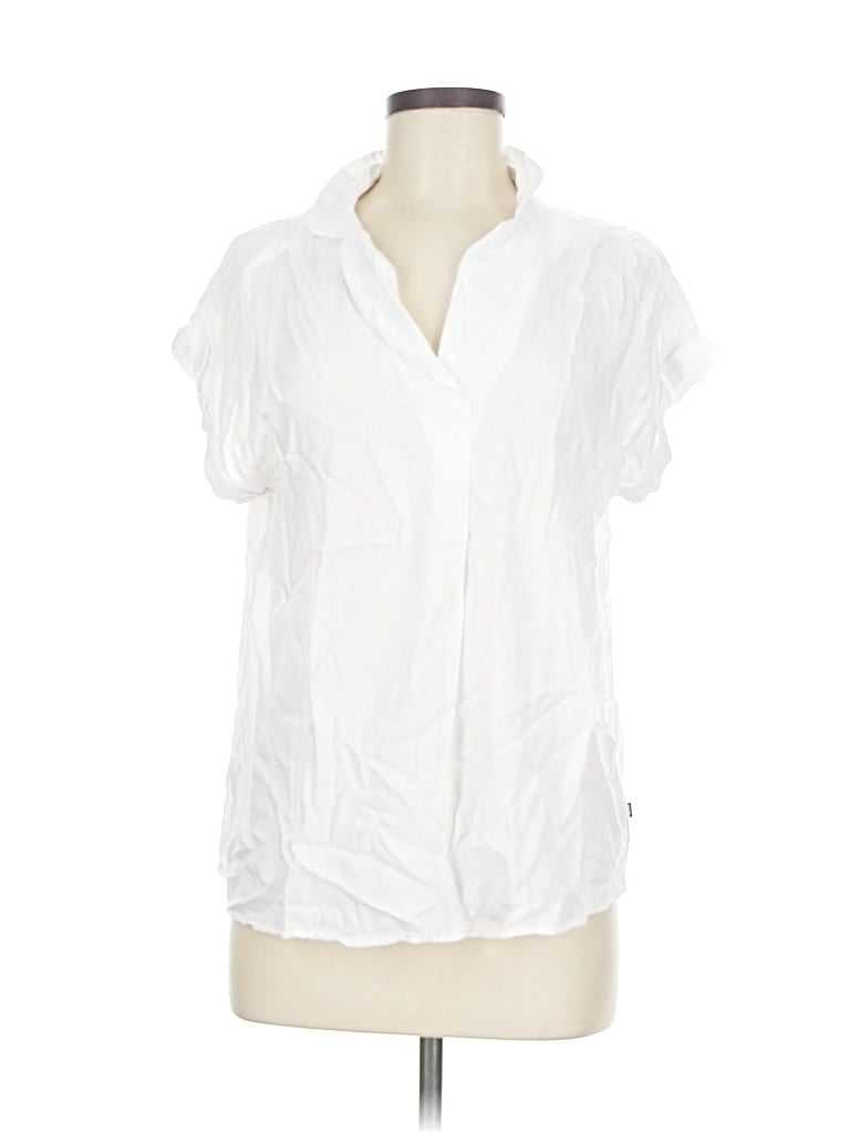 GAP Pre-owned Short Sleeve Blouse In White