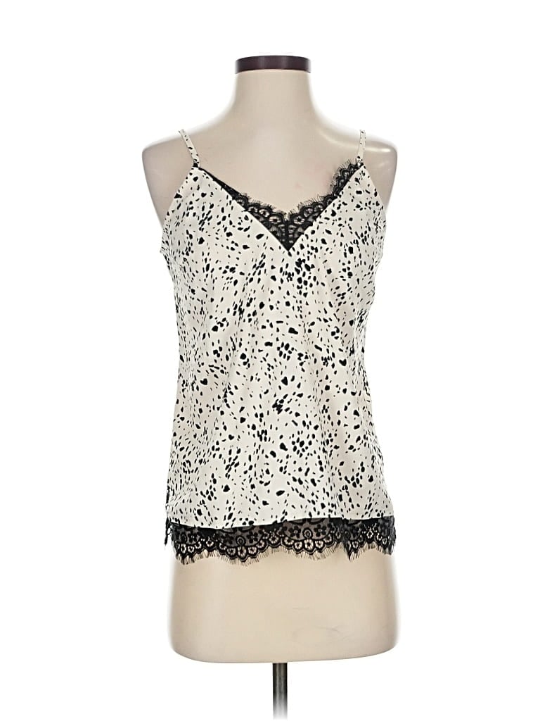 A NEW DAY Pre-owned Sleeveless Top Ivory Sweetheart Neckline Tops In White