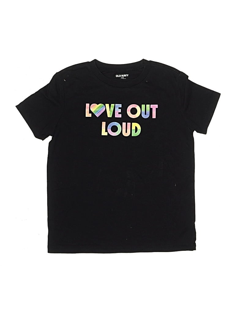 Pre-owned Old Navy Kids' Short Sleeve T-shirt In Black