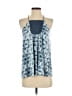 One September Blue Sleeveless Blouse Size S - photo 1