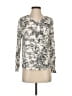 Unbranded 100% Rayon Ivory Long Sleeve Blouse Size M - photo 1