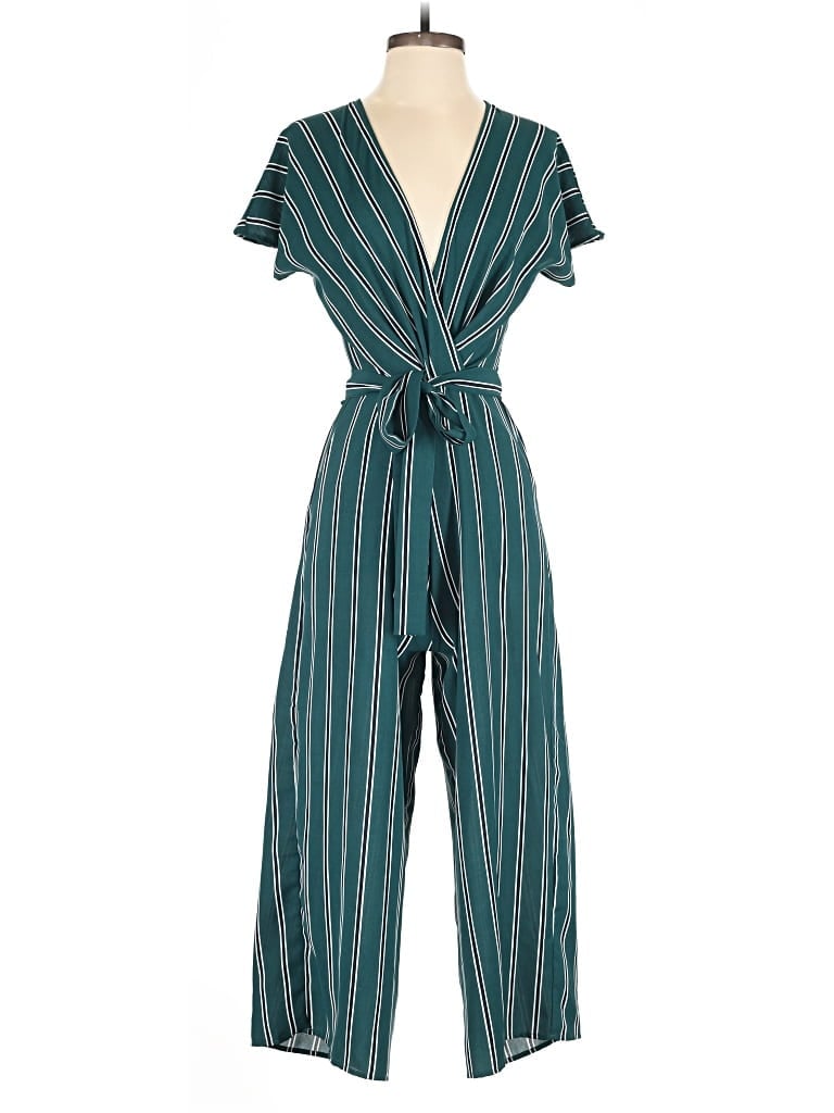 Pre-owned Everly Jumpsuit In Blue