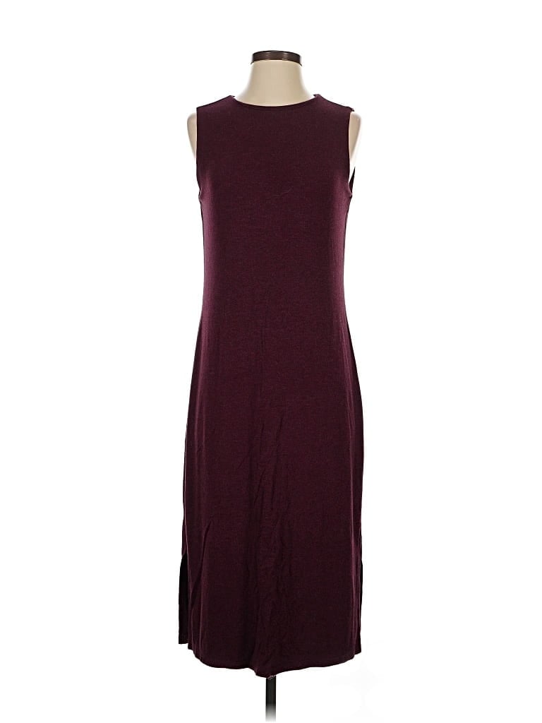 Pre-owned Cynthia Rowley Tjx Casual Dress In Burgundy