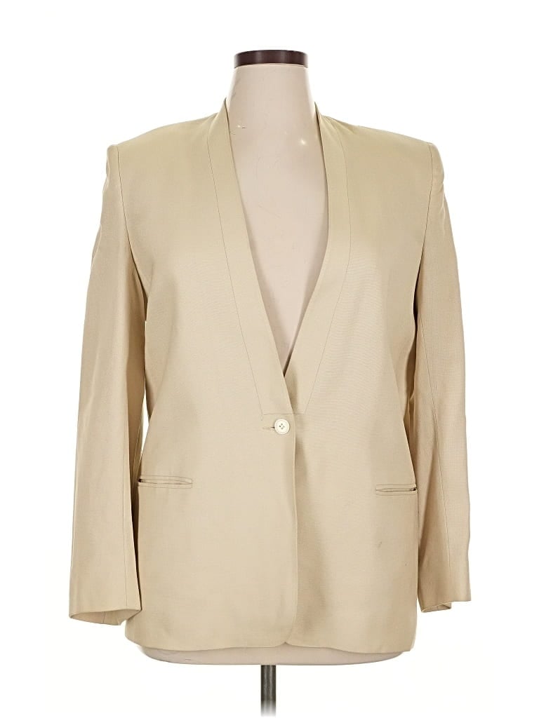 Pre-owned Assorted Brands Blazer Jacket In Brown