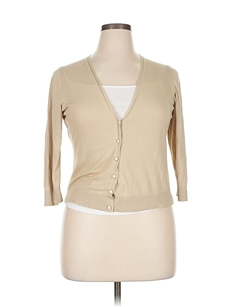 BANANA REPUBLIC Pre-owned Silk Cardigan Sweater In Brown