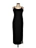 Something Navy Solid Black Casual Dress Size M - photo 1