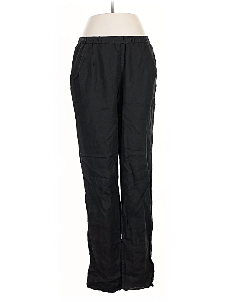 Pre-owned Eileen Fisher Track Pants In Black