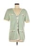 St. John Green Cardigan Size 8 - photo 1