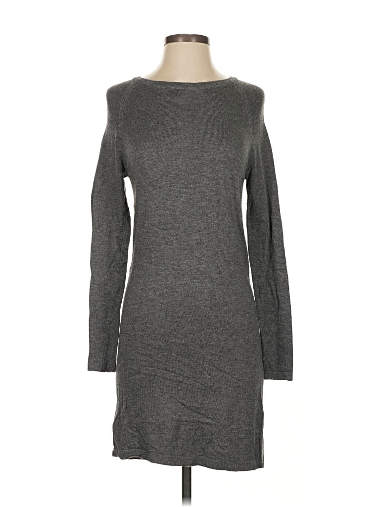 Pre-owned Mng Casual Dress In Gray