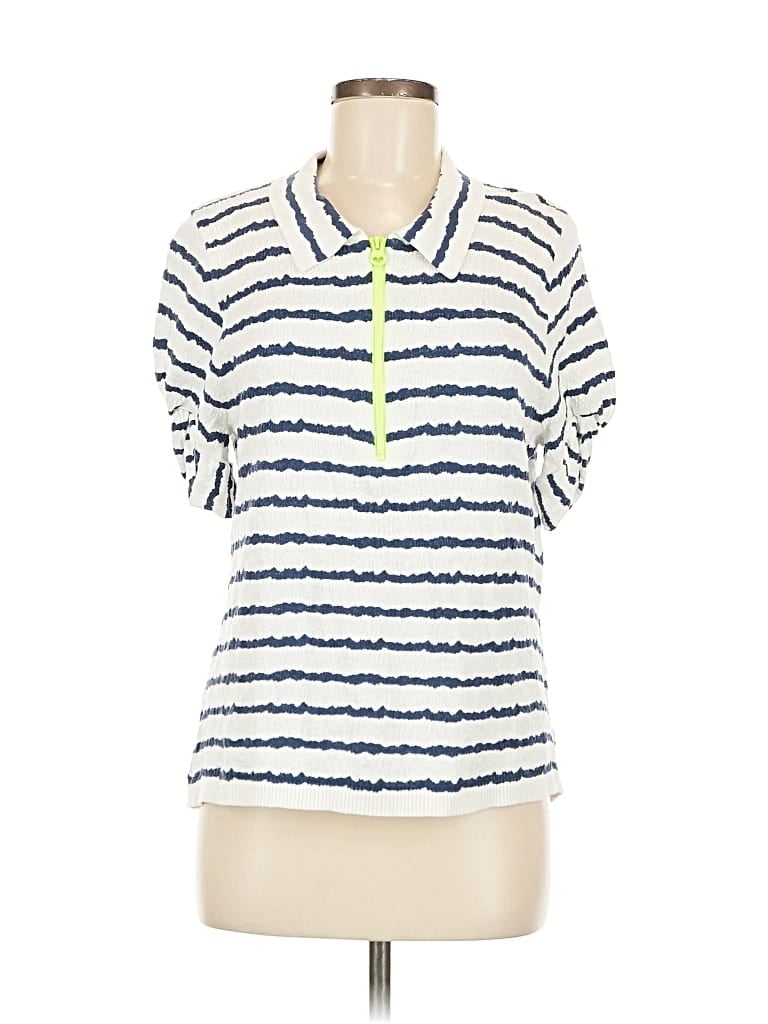 Pre-owned Lisa Todd Pullover Sweater In White