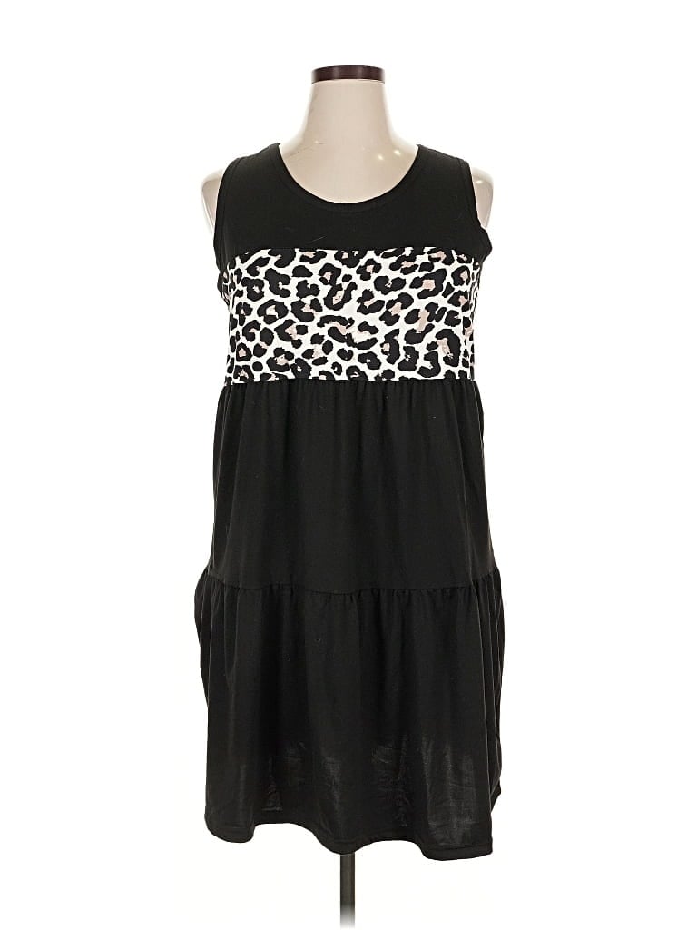 Pre-owned Unbranded Casual Dress In Black