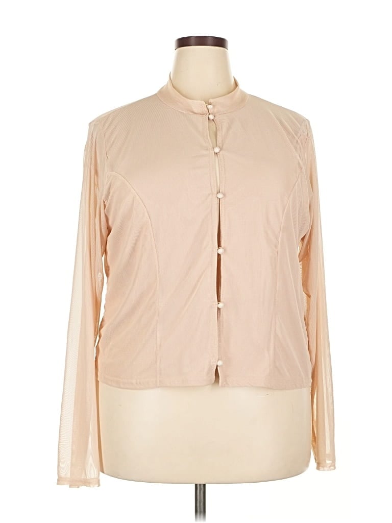 Prettylittlething Long Sleeve Blouse In Neutral