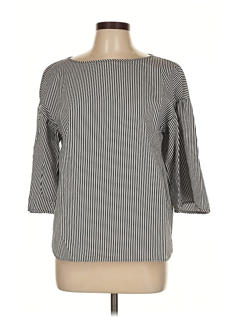 LAFAYETTE 148 Pre-owned 3/4 Sleeve T-shirt In Gray