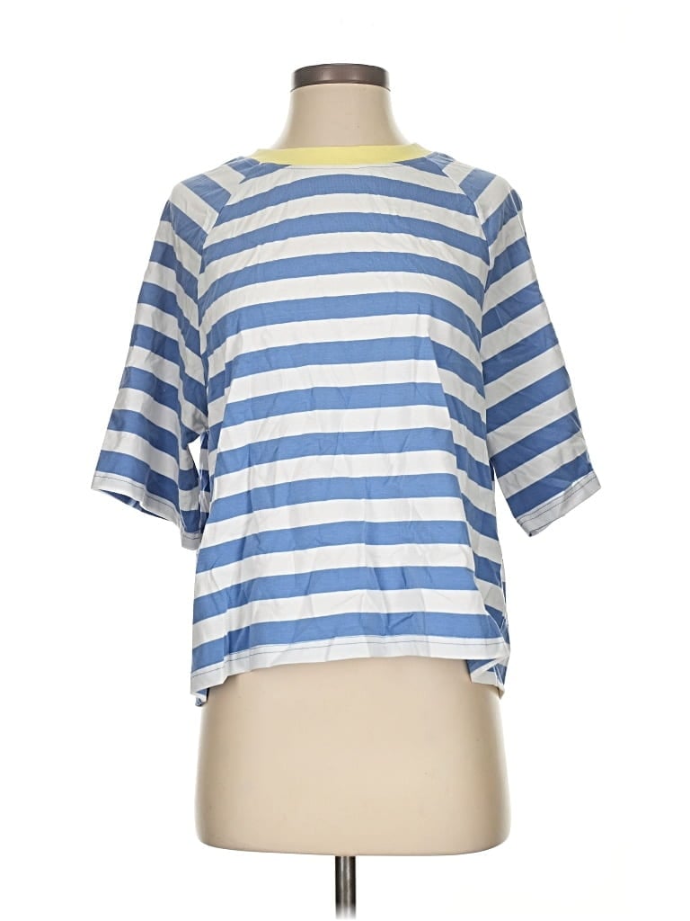 Pre-owned Unbranded Short Sleeve T-shirt In Blue