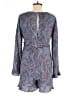 Ella Moss 100% Rayon Paisley Blue Romper Size M - photo 2