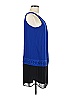 A. Byer Blue Sleeveless Blouse Size M - photo 4