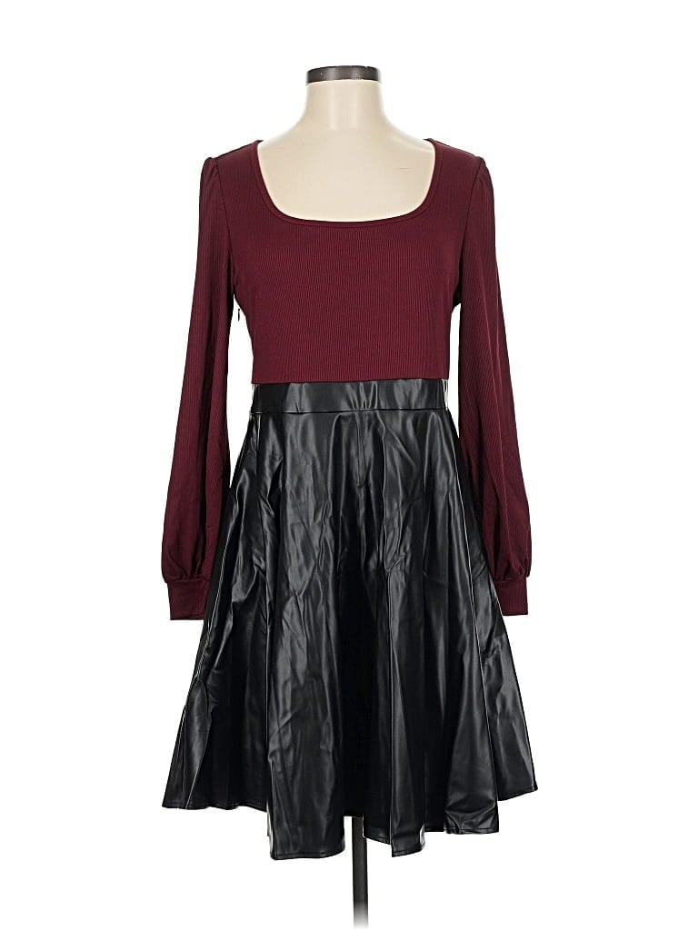 Shein Cocktail Dress In Burgundy