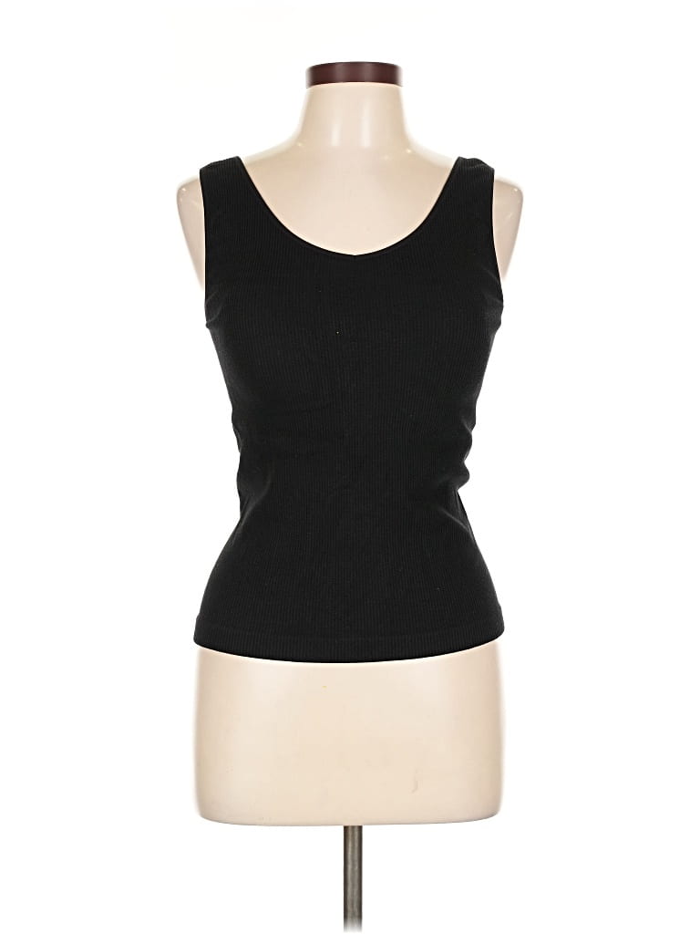Pre-owned Nine Britton Tank Top Black Strapless Neckline Tops