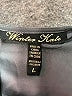 Winter Kate Solid Gray Cocktail Dress Size L - photo 7