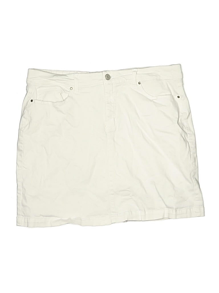 Pre-owned Croft & Barrow Skort In White