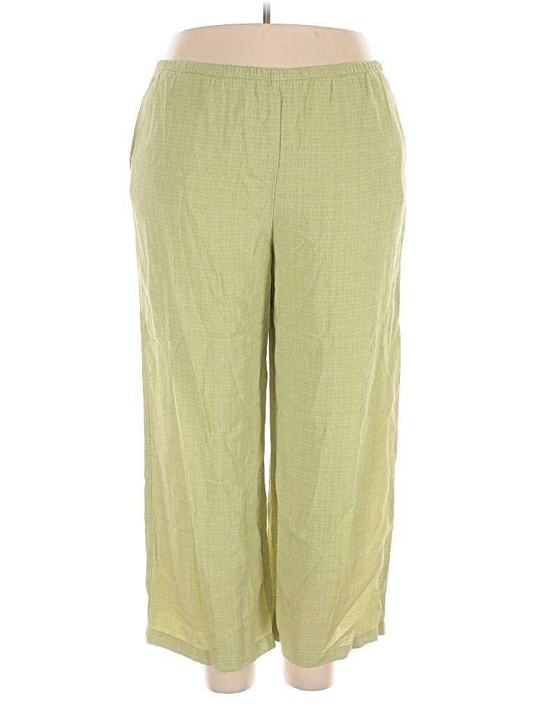 Pre-owned Eileen Fisher Casual Pants In Green
