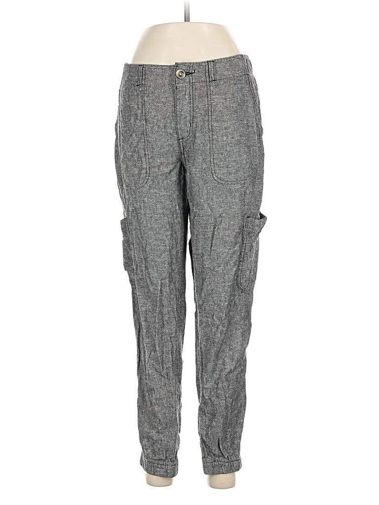 Pre-owned Sonoma Goods For Life Linen Pants In Gray