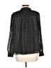 Old Navy Polka Dots Black Long Sleeve Blouse Size L - photo 2
