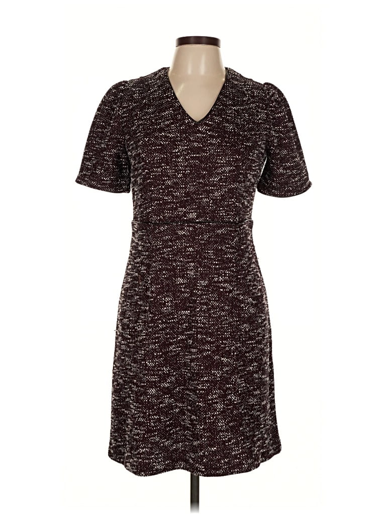 Pre-owned Ann Taylor Factory Casual Dress In Burgundy